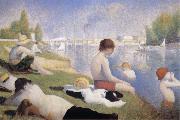 Georges Seurat Bathers at Asnieres Spain oil painting reproduction